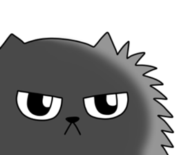 Spherical fluffy cat sticker #10619940