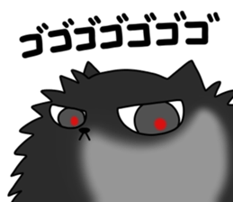 Spherical fluffy cat sticker #10619943