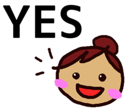 Big Font Girl (English Ver.) sticker #10620001