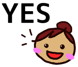 Big Font Girl (English Ver.) sticker #10620001