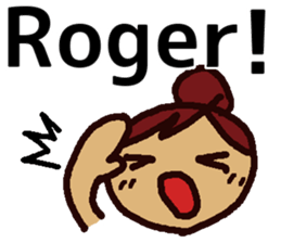 Big Font Girl (English Ver.) sticker #10620002