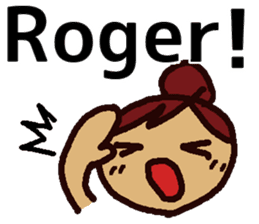 Big Font Girl (English Ver.) sticker #10620002