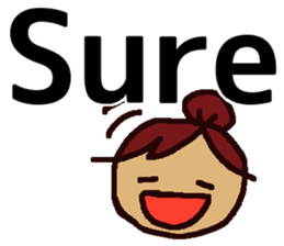 Big Font Girl (English Ver.) sticker #10620003