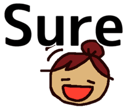 Big Font Girl (English Ver.) sticker #10620003