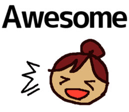 Big Font Girl (English Ver.) sticker #10620004