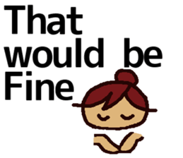 Big Font Girl (English Ver.) sticker #10620005