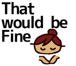 Big Font Girl (English Ver.) sticker #10620005