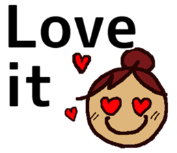 Big Font Girl (English Ver.) sticker #10620006