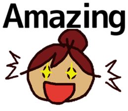 Big Font Girl (English Ver.) sticker #10620008