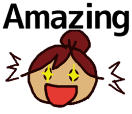 Big Font Girl (English Ver.) sticker #10620008