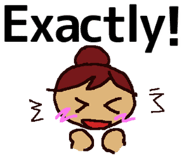 Big Font Girl (English Ver.) sticker #10620009