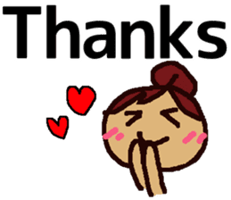 Big Font Girl (English Ver.) sticker #10620010