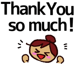 Big Font Girl (English Ver.) sticker #10620011