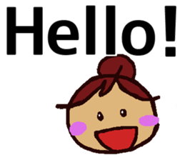 Big Font Girl (English Ver.) sticker #10620012