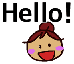 Big Font Girl (English Ver.) sticker #10620012