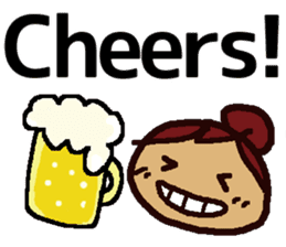 Big Font Girl (English Ver.) sticker #10620019