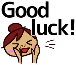 Big Font Girl (English Ver.) sticker #10620023