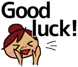 Big Font Girl (English Ver.) sticker #10620023