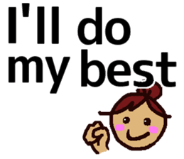 Big Font Girl (English Ver.) sticker #10620025