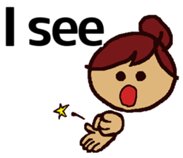 Big Font Girl (English Ver.) sticker #10620027