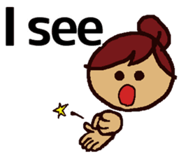 Big Font Girl (English Ver.) sticker #10620027