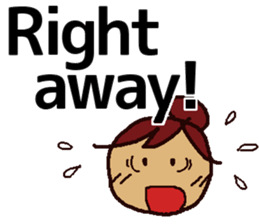 Big Font Girl (English Ver.) sticker #10620028