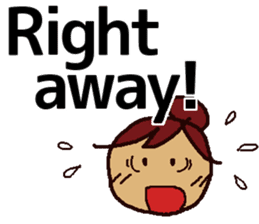 Big Font Girl (English Ver.) sticker #10620028