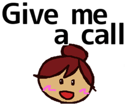 Big Font Girl (English Ver.) sticker #10620029