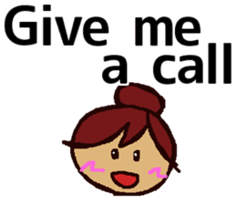 Big Font Girl (English Ver.) sticker #10620029