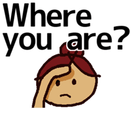 Big Font Girl (English Ver.) sticker #10620031