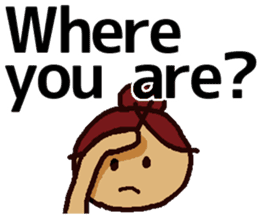 Big Font Girl (English Ver.) sticker #10620031