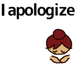 Big Font Girl (English Ver.) sticker #10620032