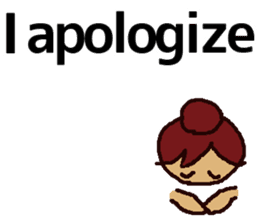 Big Font Girl (English Ver.) sticker #10620032