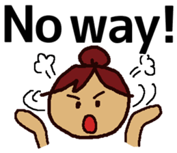 Big Font Girl (English Ver.) sticker #10620034