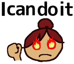 Big Font Girl (English Ver.) sticker #10620035