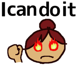 Big Font Girl (English Ver.) sticker #10620035