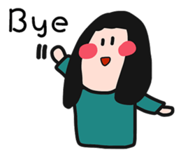 QQQ girl 2 sticker #10620725