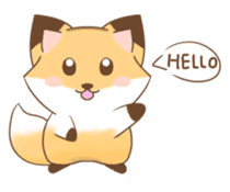 The forest fox "Coco" sticker #10621816