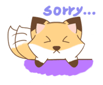 The forest fox "Coco" sticker #10621820