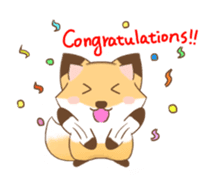 The forest fox "Coco" sticker #10621835