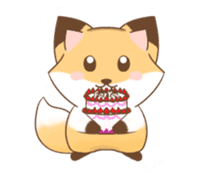 The forest fox "Coco" sticker #10621840