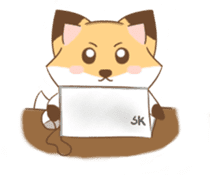 The forest fox "Coco" sticker #10621849