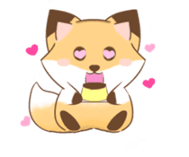 The forest fox "Coco" sticker #10621853