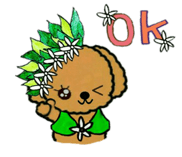Tahitian-Dogs Tiare sticker #10623171