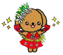 Tahitian-Dogs Tiare sticker #10623182