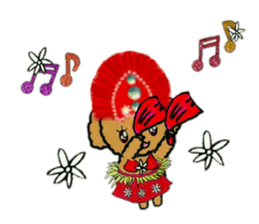 Tahitian-Dogs Tiare sticker #10623188