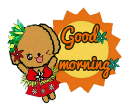 Tahitian-Dogs Tiare sticker #10623192