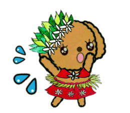 Tahitian-Dogs Tiare sticker #10623196