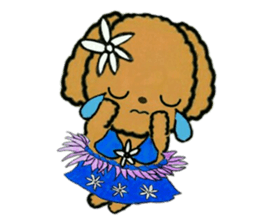Tahitian-Dogs Tiare sticker #10623197