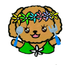 Tahitian-Dogs Tiare sticker #10623200